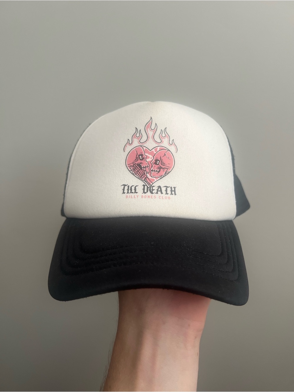 Two-Tone Trucker Hat - Black & White